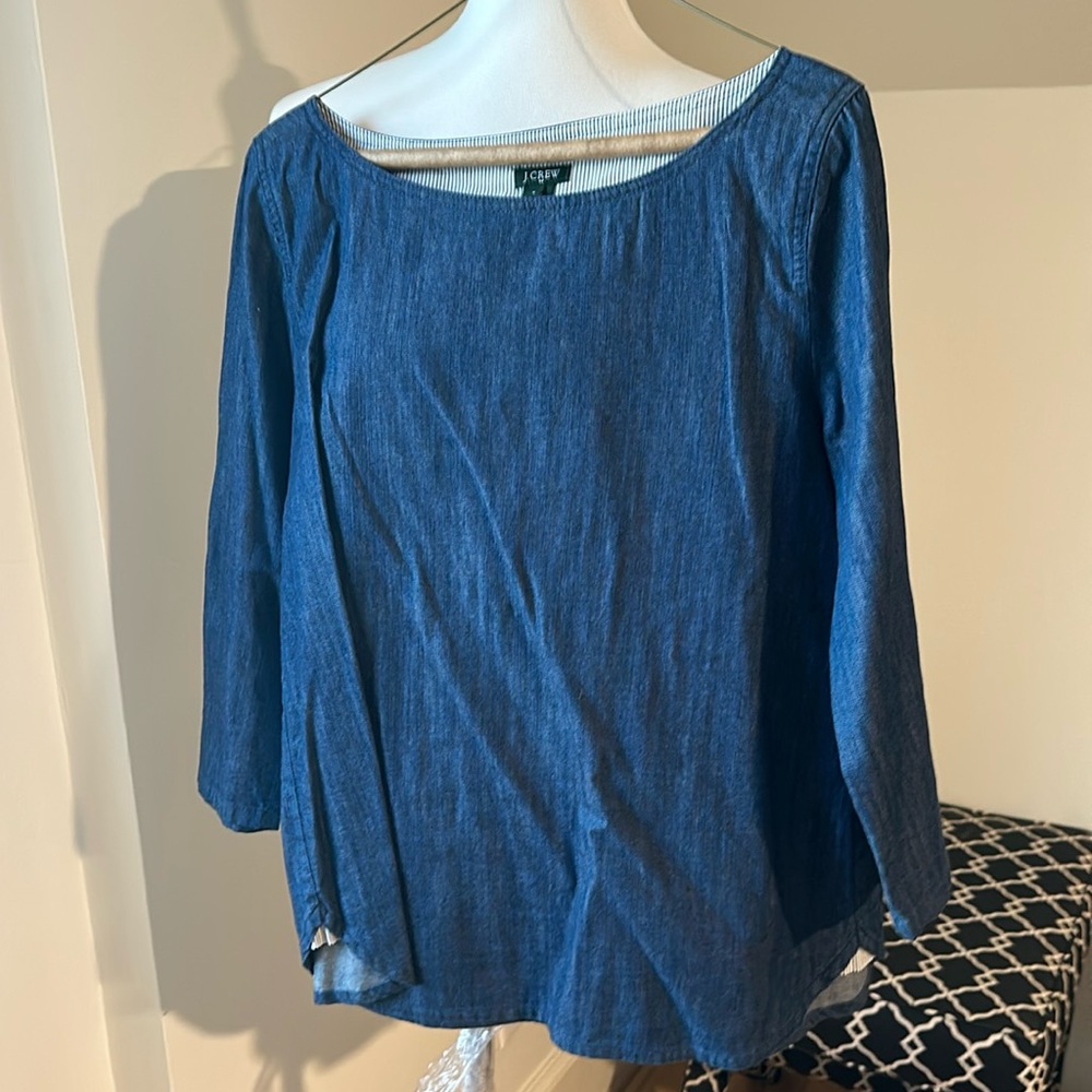 Long sleeve denim J Crew